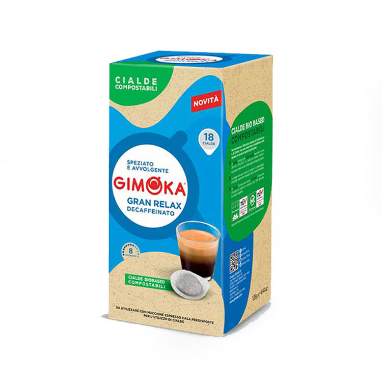 Кафе дози GIMOKA GRAN RELAX Decaffeinato -ESE 18 бр