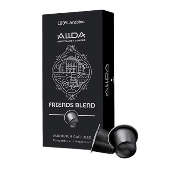 Кафе капсули ALLDA Specialty Coffee FRIENDS BLEND 100% Арабика | Съвместими със система Nespresso, 10 бр.