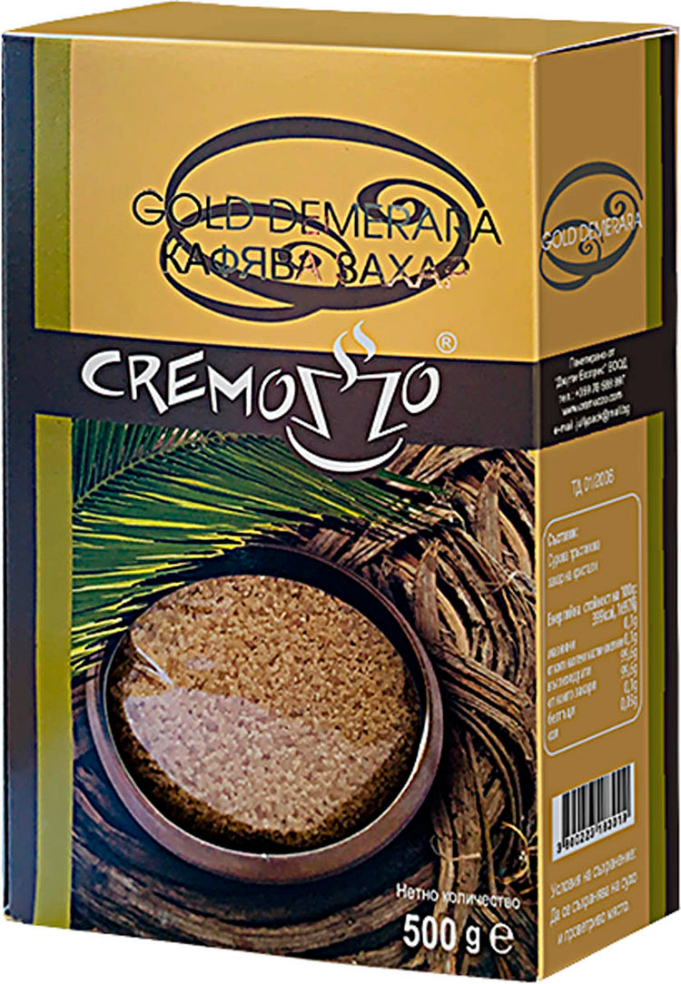 Cremozzo Кафява захар Gold Demerara 500 гр.