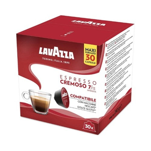 Кафе Капсули LAVAZZA Espresso Cremoso Съвместими Със Система Dolce Gusto - 30 Бр.