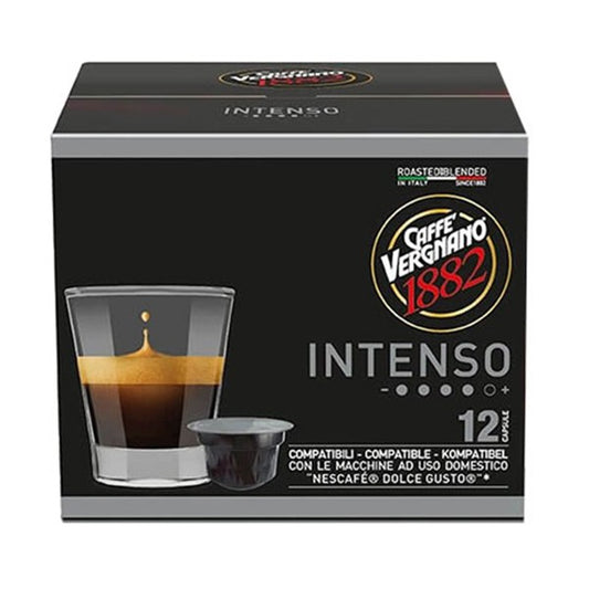 Кафе капсули Caffe Vergnano 1882 Intenso съвместими със система Dolce Gusto, 12 бр.
