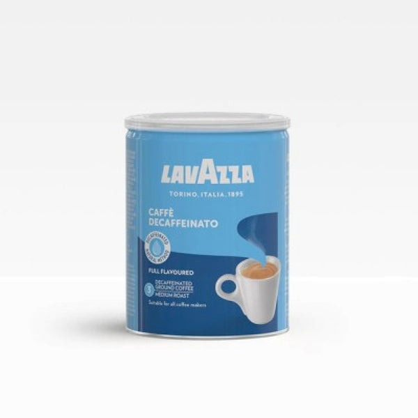 Lavazza Caffè Decaffeinato - безкофеиново мляно кафе в кен 250 г