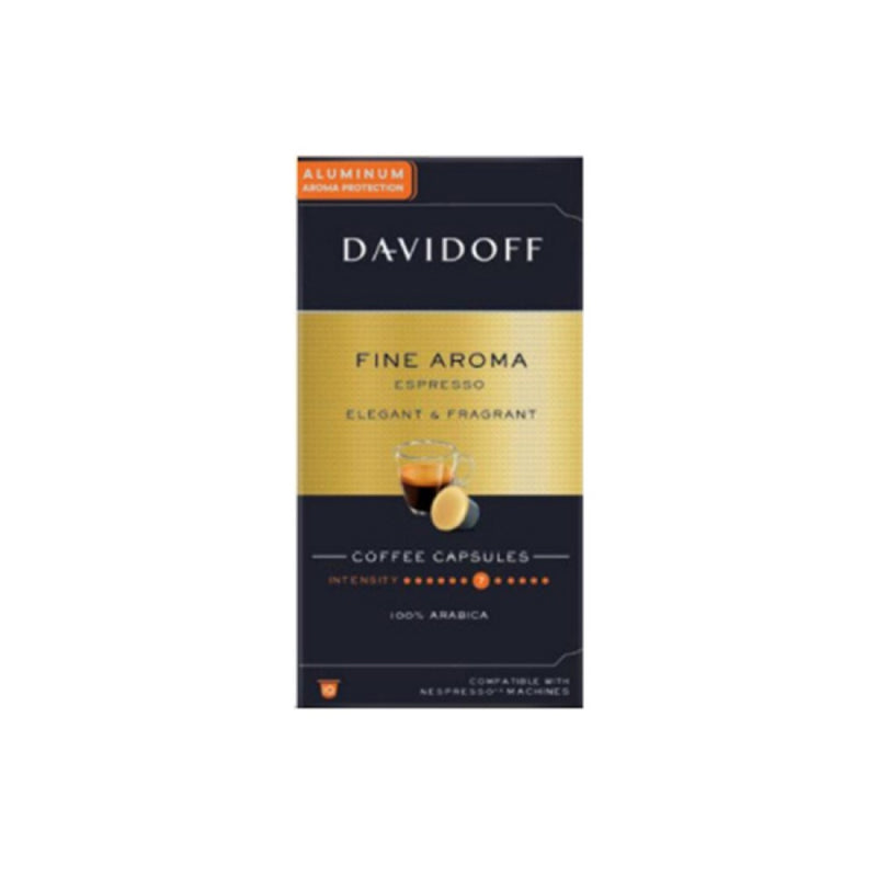 Кафе капсули DAVIDOFF Fine Aroma ALU - 10 бр. съвместими с Nespresso