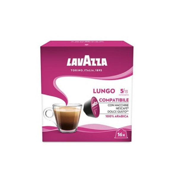 Кафе капсули Lavazza lungo съвместими със система Dolce Gusto, 16 бр.