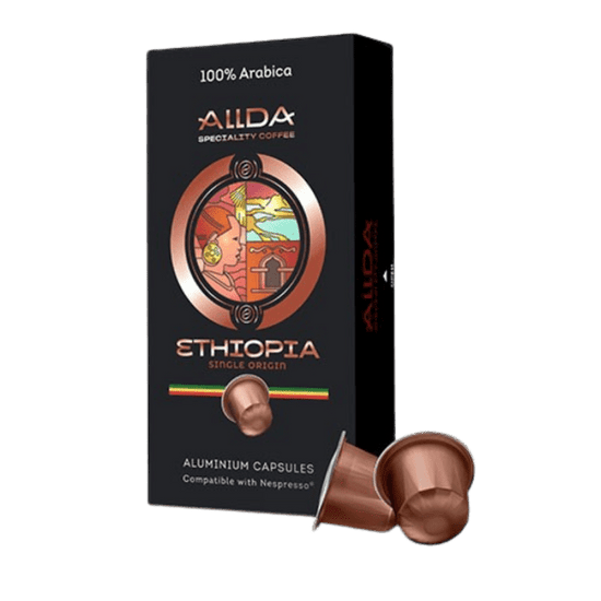 Кафе капсули ALLDA Specialty Coffee ETHIOPIA 100% Арабика | Съвместими със система Nespresso, 10 бр.