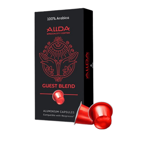 Кафе капсули ALLDA Specialty Coffee GUEST BLEND 100% Арабика | Съвместими със система Nespresso, 10 бр.