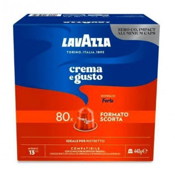 LAVAZZA Crema e Gusto Forte Alluminio капсули съвместими с Nespresso 80 бр.