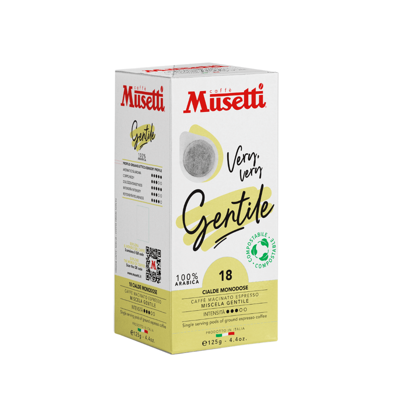 Кафе дози Musetti GENTILE 100% Арабика – ESE подове 18 бр.