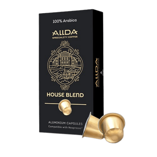 Кафе капсули ALLDA Specialty Coffee HOUSE BLEND 100% Арабика | Съвместими със система Nespresso, 10 бр.