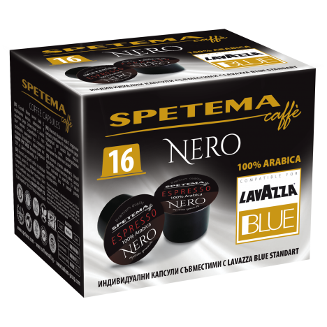 Spetema BLUE капсула Nero 100% Arabica 16 бр х 8 г