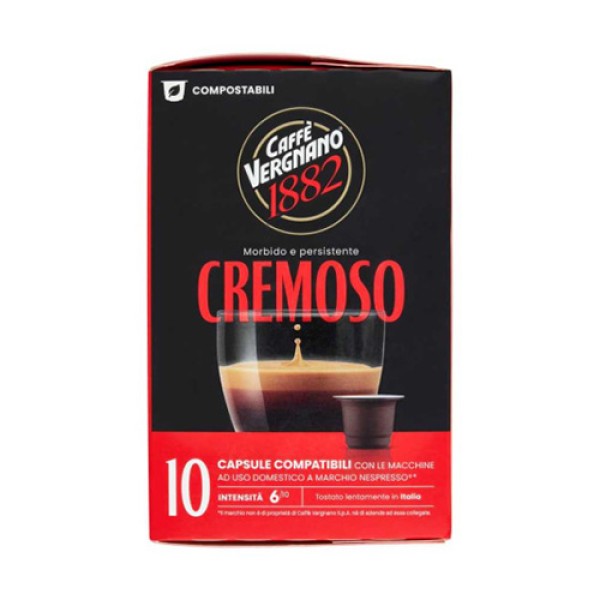 Кафе капсули Caffe Vergnano 1882 Cremoso 10 бр