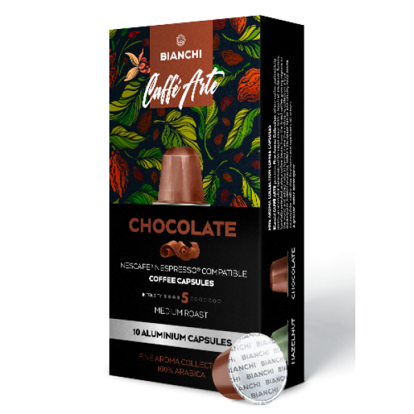 Bianchi Caffè Arte Chocolate Aroma Espresso кафе капсули 10 бр