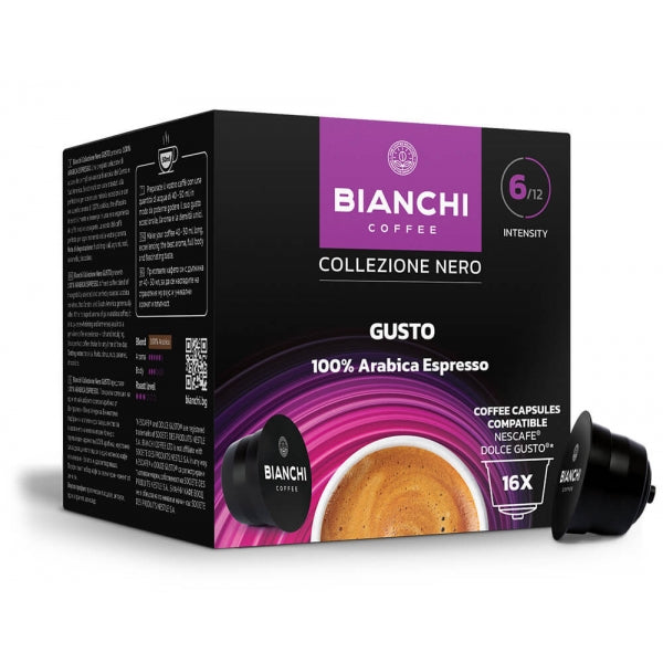 Bianchi Collezione Nero Gusto 100% арабика кафе капсули 16 бр