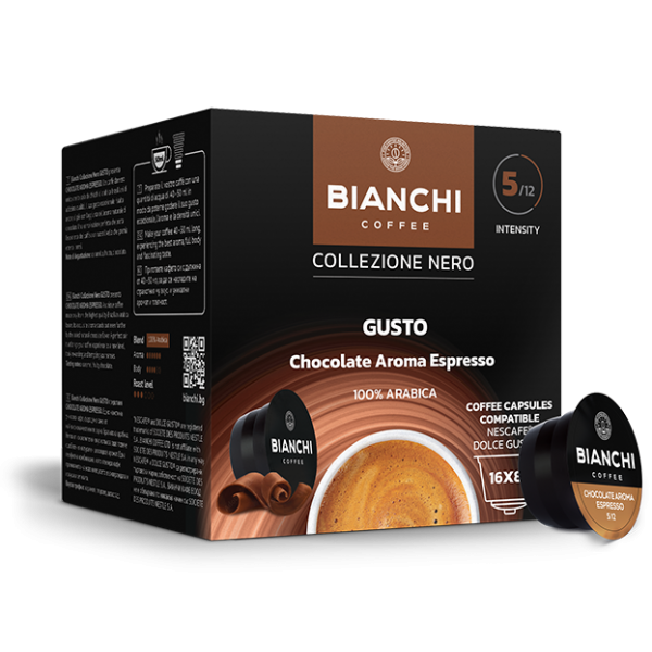 Bianchi Collezione Nero Gusto Choco Aroma кафе капсули 16 бр