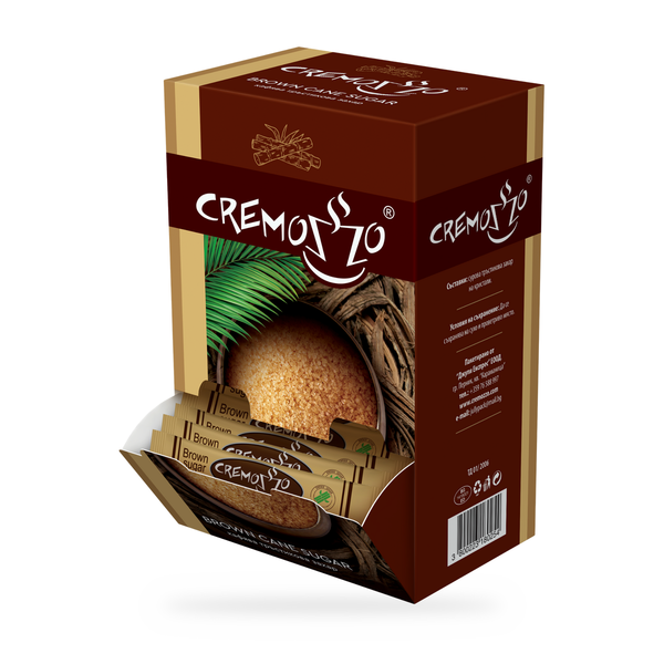 Cremozzo Brown Cane Sugar-Кафява Захар 125бр. × 4гр.
