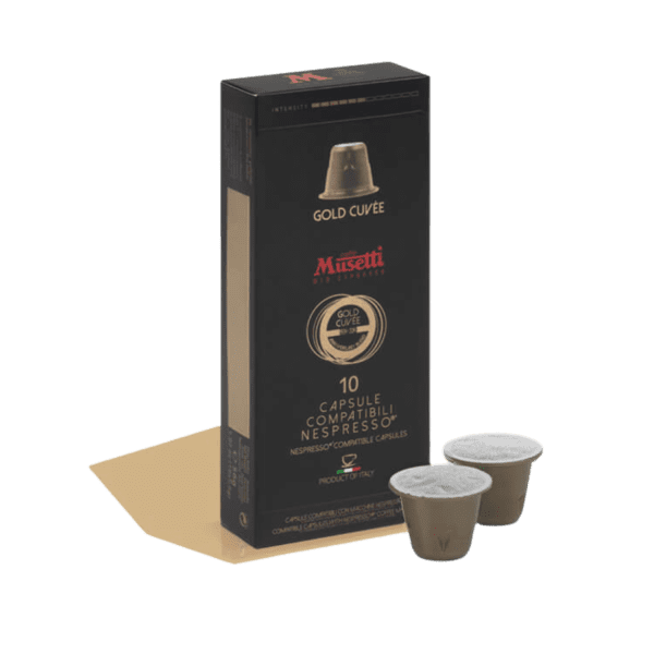 Кафе капсули Musetti® Gold Cuvée | Съвместими със система Nespresso, 10 бр.