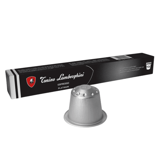 Кафе капсули Tonino Lamborghini PLATINUM 100% Арабика | Съвместими със система Nespresso, 10 бр.