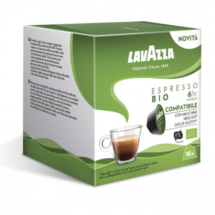 Кафе капсули Lavazza Bio съвместими със система Dolce Gusto, 16 бр.
