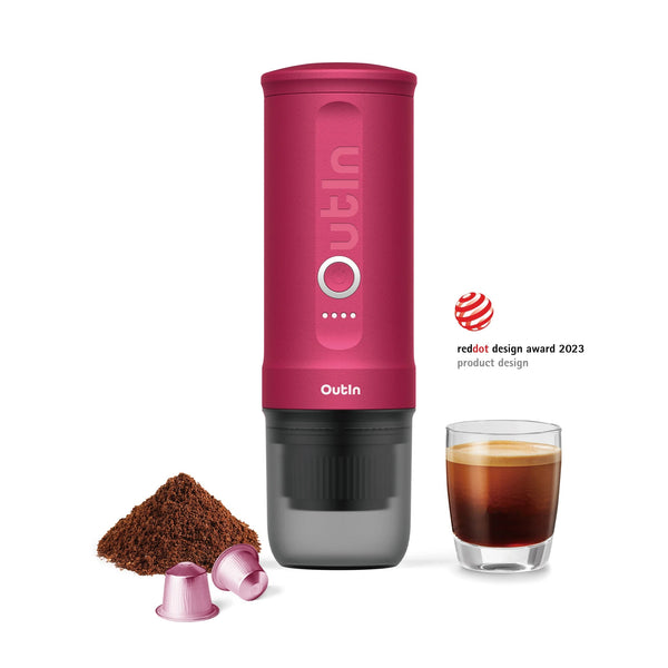 Портативна кафемашина за еспресо Outin Nano - Crimson Red