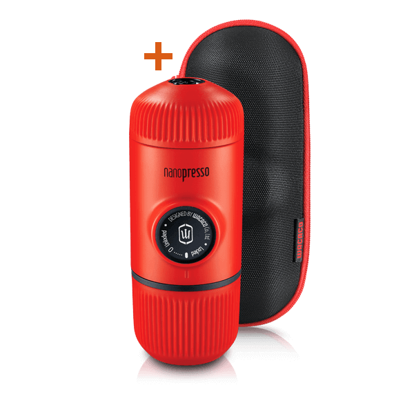 Преносима кафемашина - Wacaco® Nanopresso Lava Red + калъф