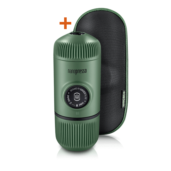 Преносима кафемашина - Wacaco® Nanopresso Moss Green + калъф