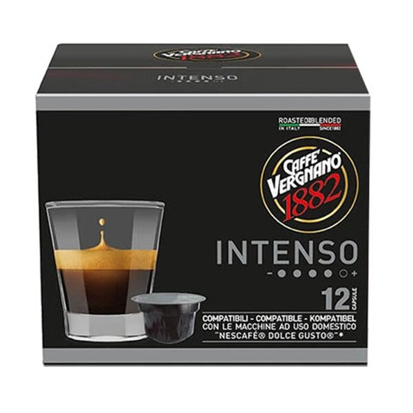 Кафе капсули Caffe Vergnano 1882 Intenso съвместими със система Dolce Gusto, 12 бр.
