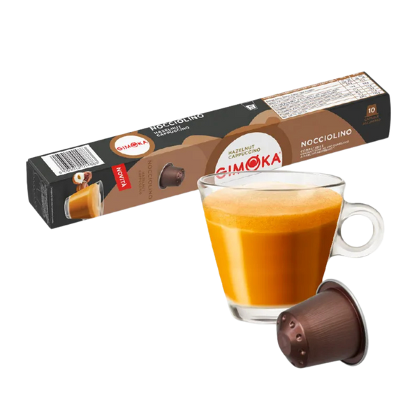 Кафе капсули GIMOKA NOCCIOLINO | Съвместими със система Nespresso, 10 бр.