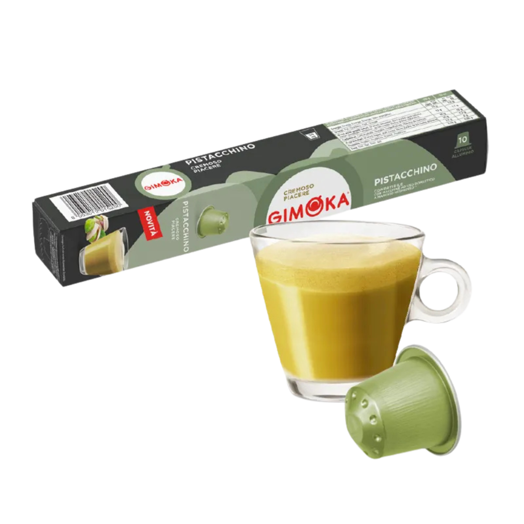 Кафе капсули GIMOKA PISTACCHINO | Съвместими със система Nespresso, 10 бр.